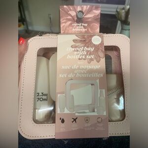 New Luxe and Willow travel bag with bottles set